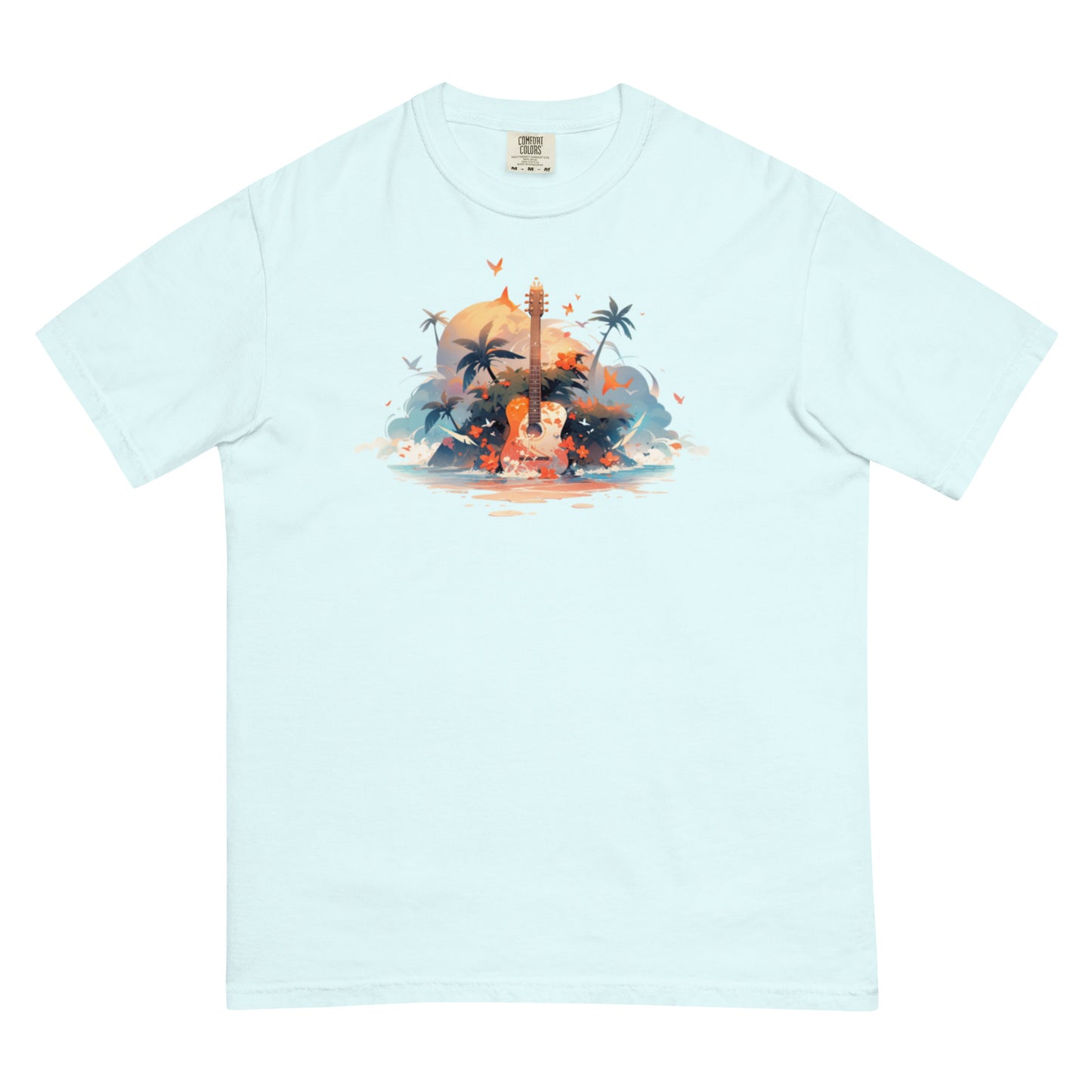 Tropical Guitar | Unisex garment-dyed heavyweight t-shirt