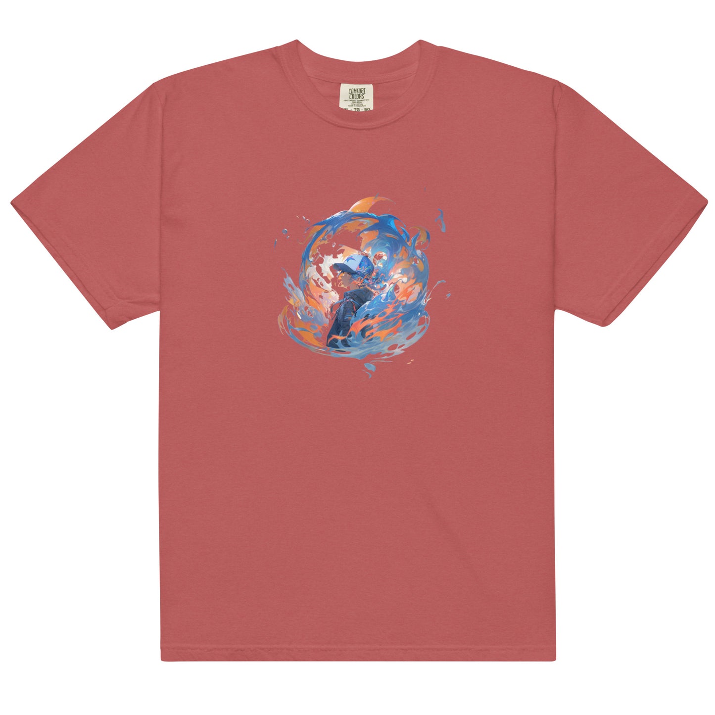 Water Style Flames | Unisex garment-dyed heavyweight t-shirt