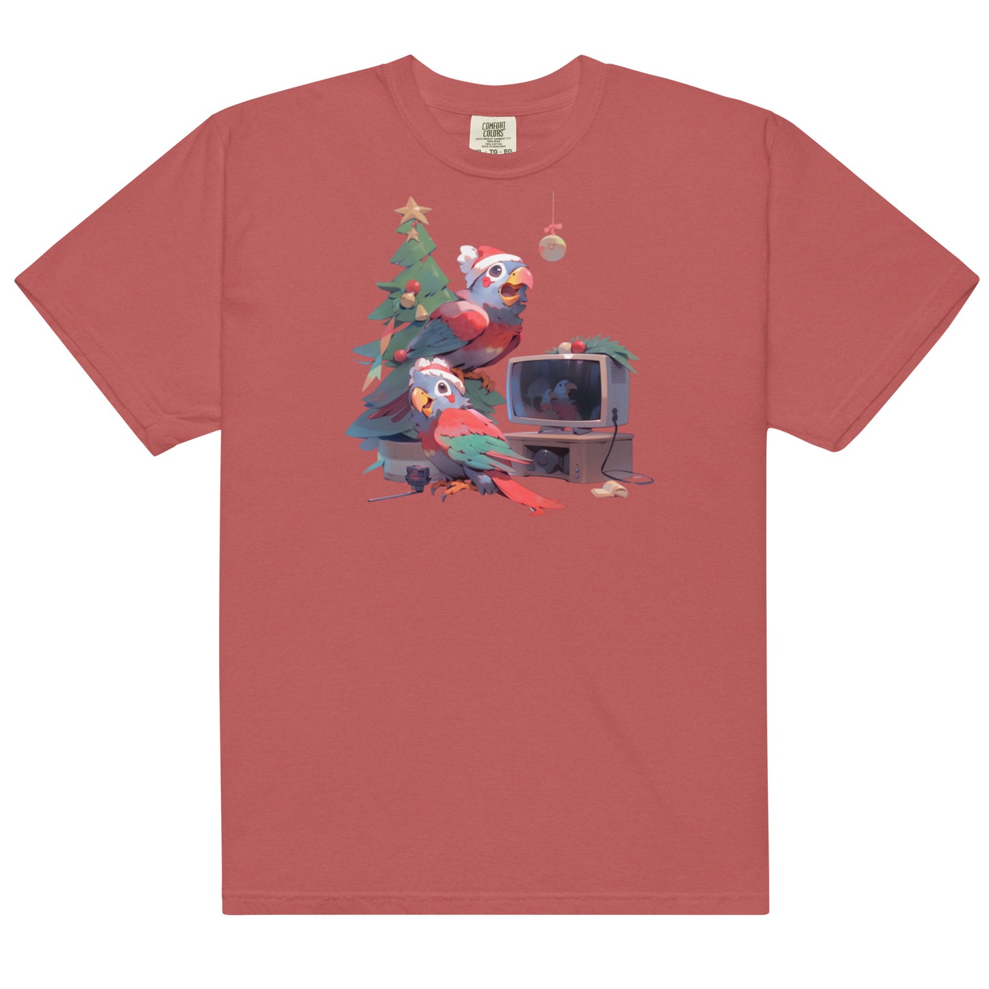 Cotorra Navideña #4 | Unisex garment-dyed heavyweight t-shirt