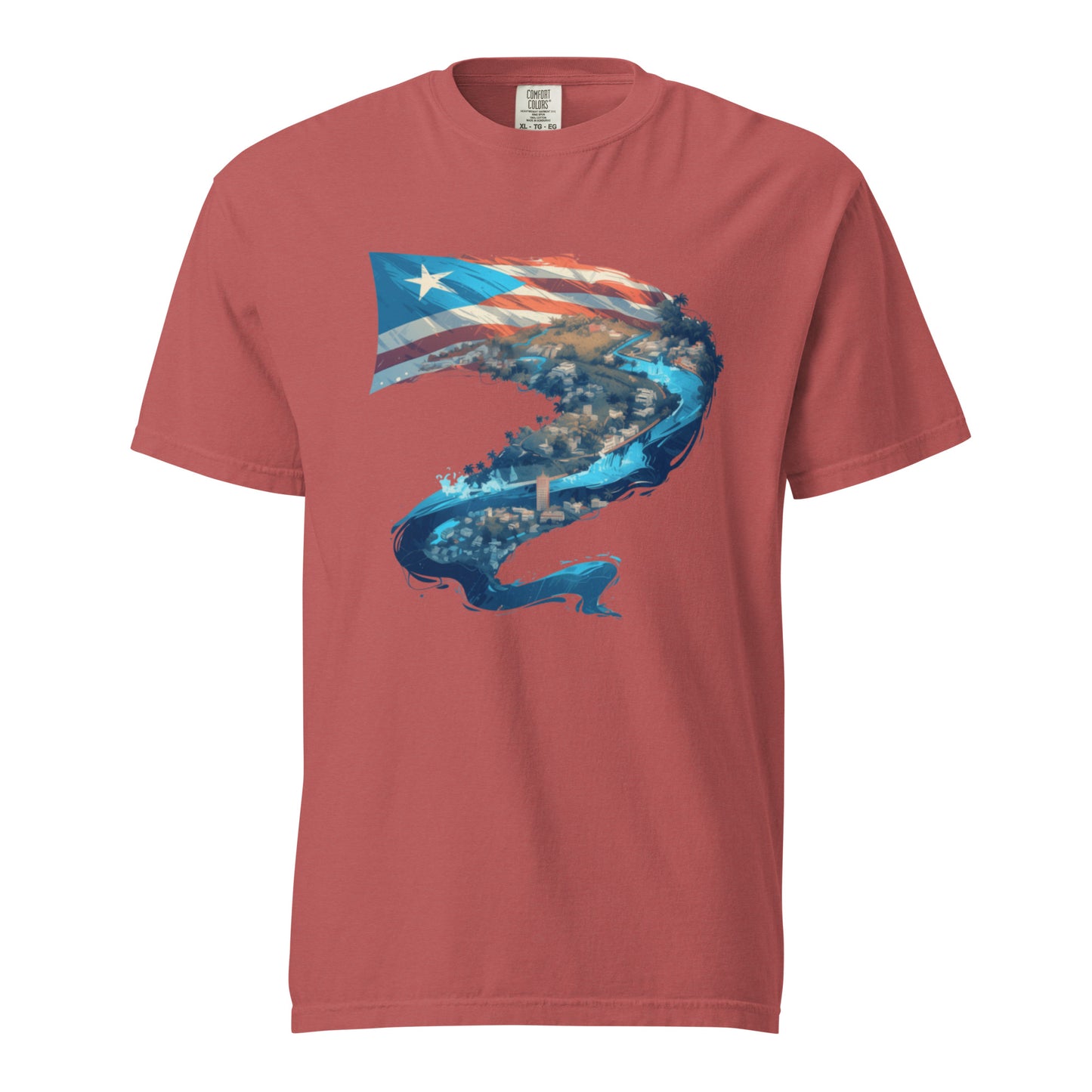 Puerto Rico River || Unisex garment-dyed heavyweight t-shirt