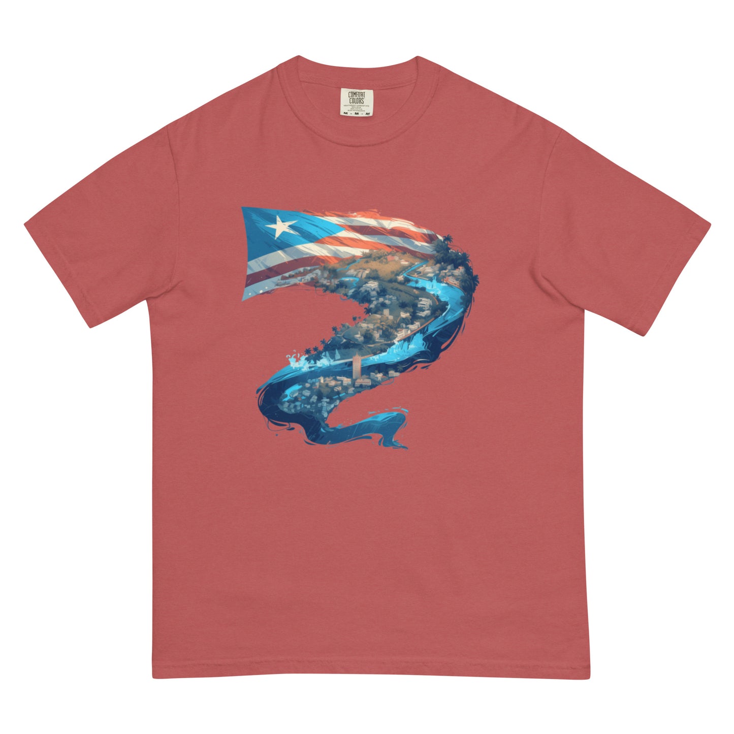 Puerto Rico River || Unisex garment-dyed heavyweight t-shirt