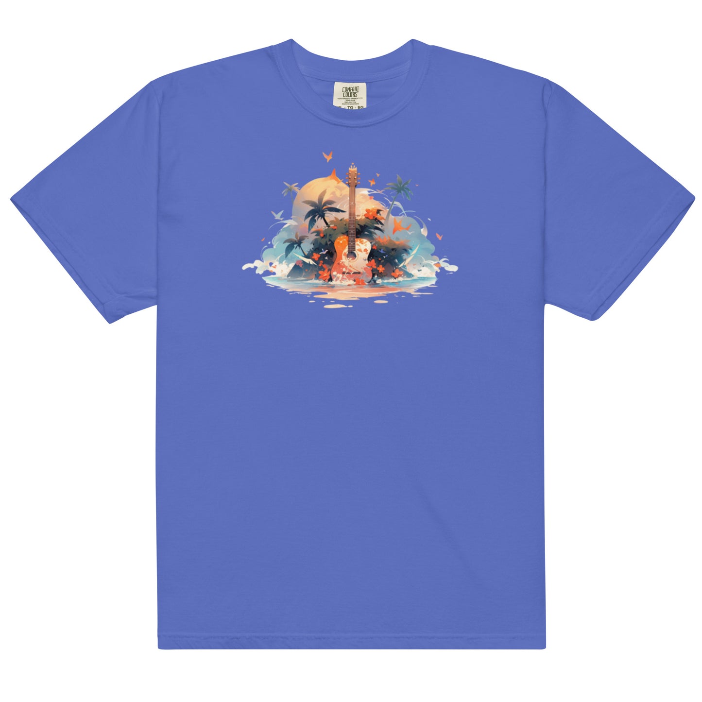 Tropical Guitar | Unisex garment-dyed heavyweight t-shirt