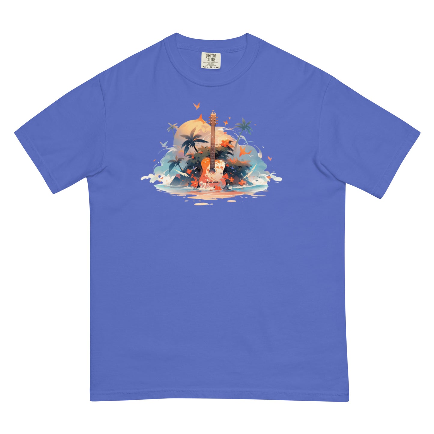 Tropical Guitar | Unisex garment-dyed heavyweight t-shirt