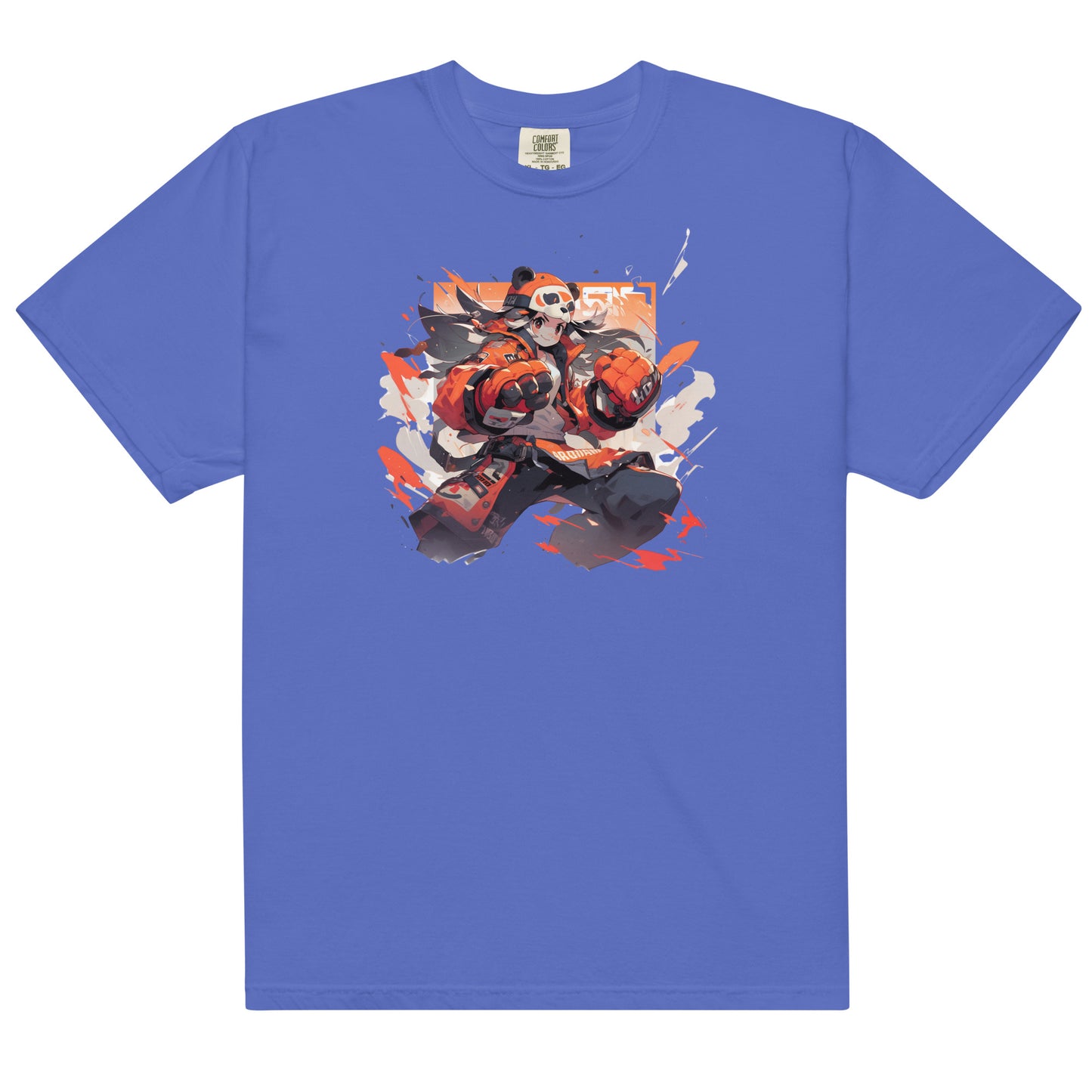 Panda Anime | Unisex garment-dyed heavyweight t-shirt