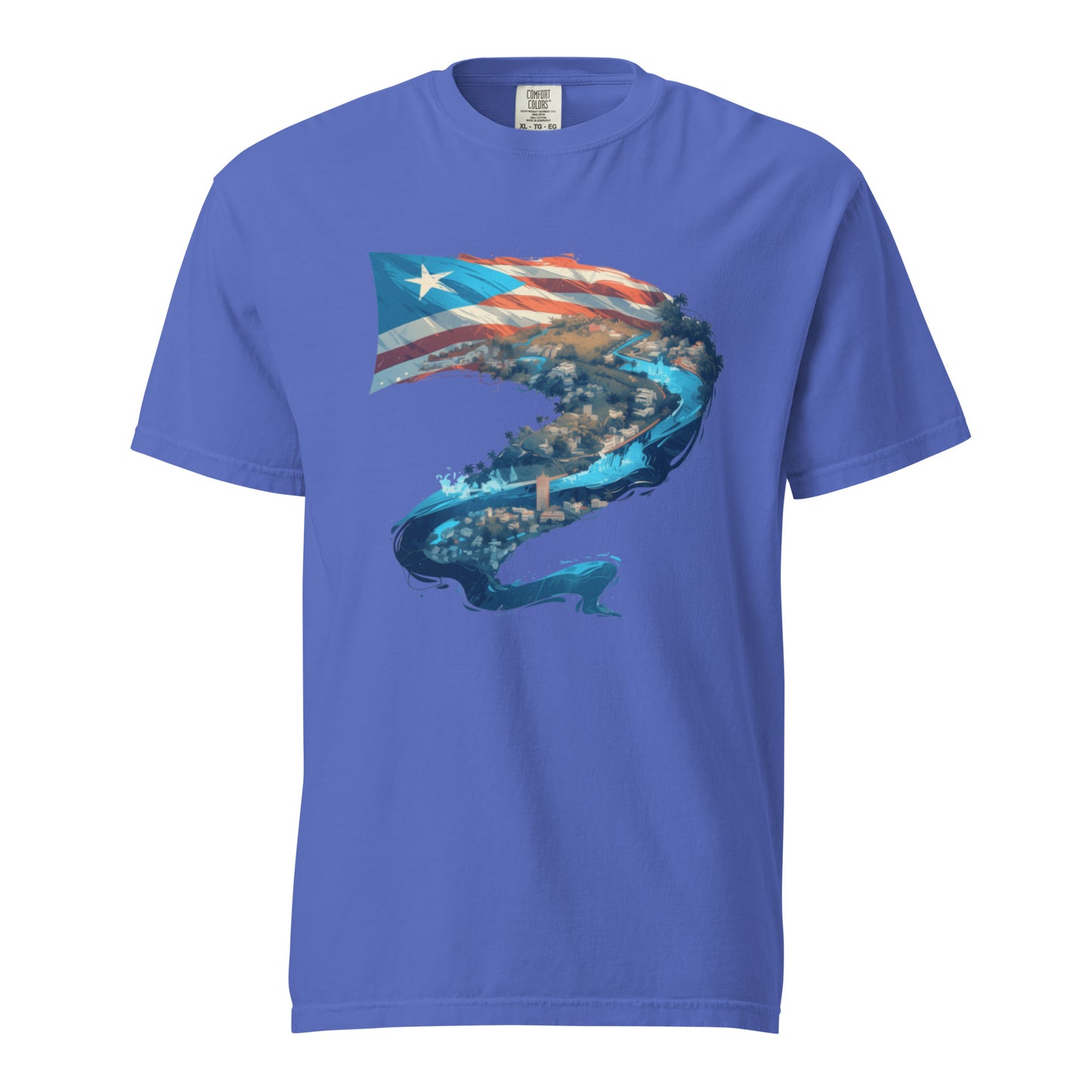 Puerto Rico River || Unisex garment-dyed heavyweight t-shirt