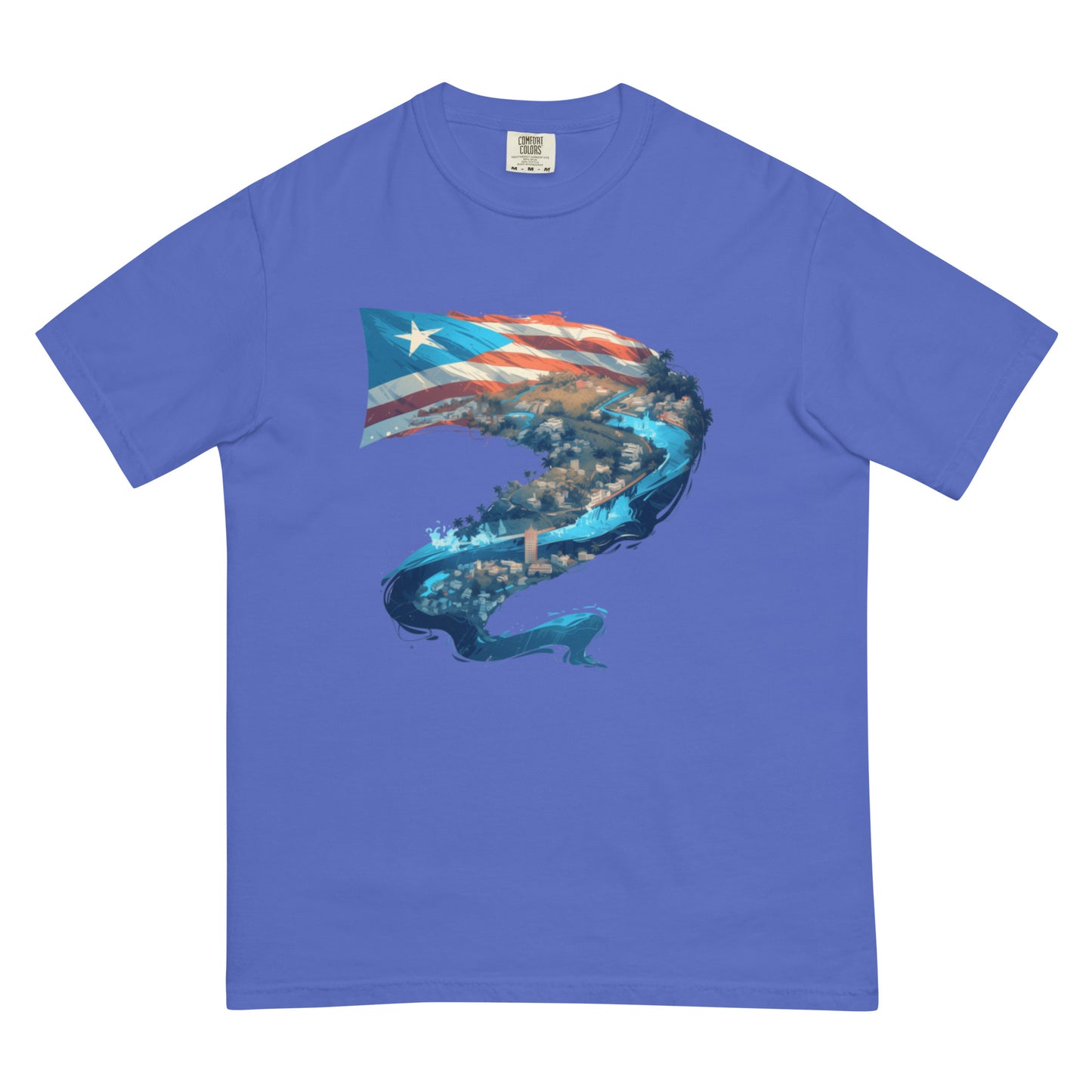 Puerto Rico River || Unisex garment-dyed heavyweight t-shirt