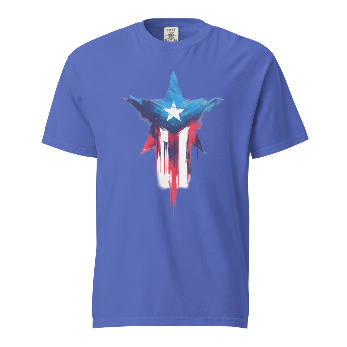 Bandera de PR Estrella || Unisex garment-dyed heavyweight t-shirt