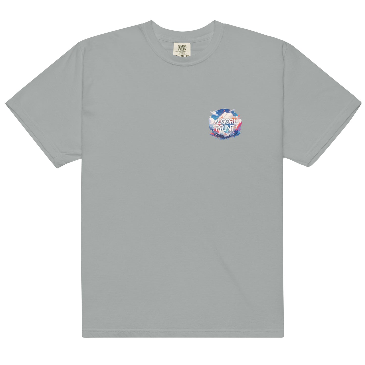 PR Palm Beach Algori Print Logo | Unisex garment-dyed heavyweight t-shirt