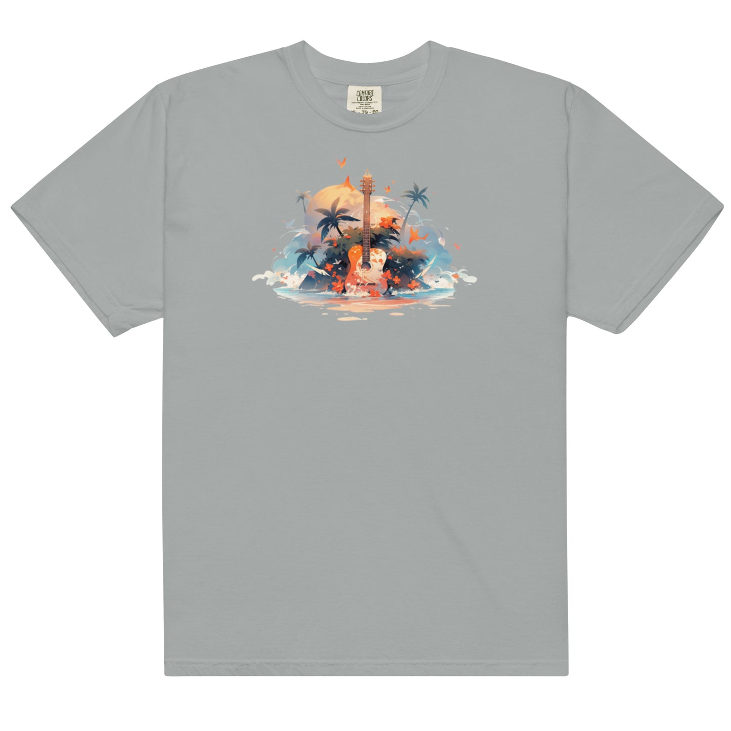 Tropical Guitar | Unisex garment-dyed heavyweight t-shirt