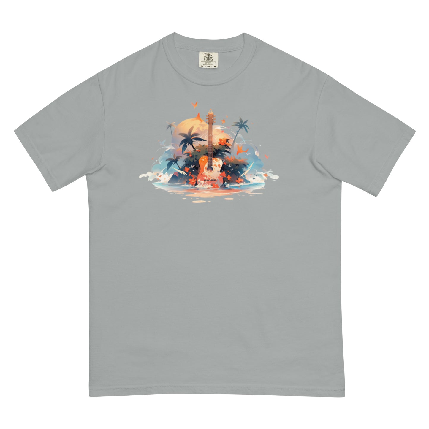 Tropical Guitar | Unisex garment-dyed heavyweight t-shirt
