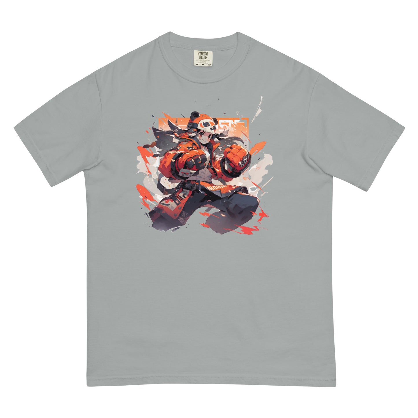 Panda Anime | Unisex garment-dyed heavyweight t-shirt