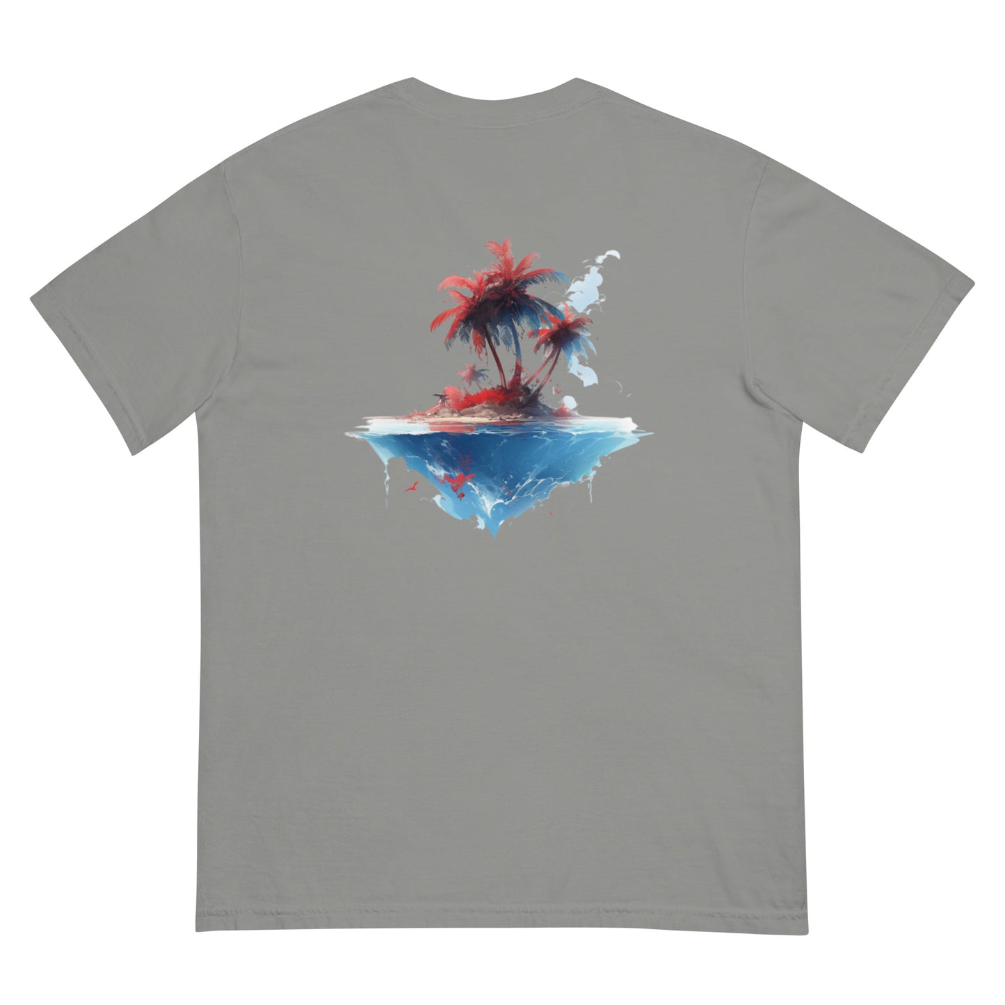 PR Palm Beach Algori Print Logo | Unisex garment-dyed heavyweight t-shirt