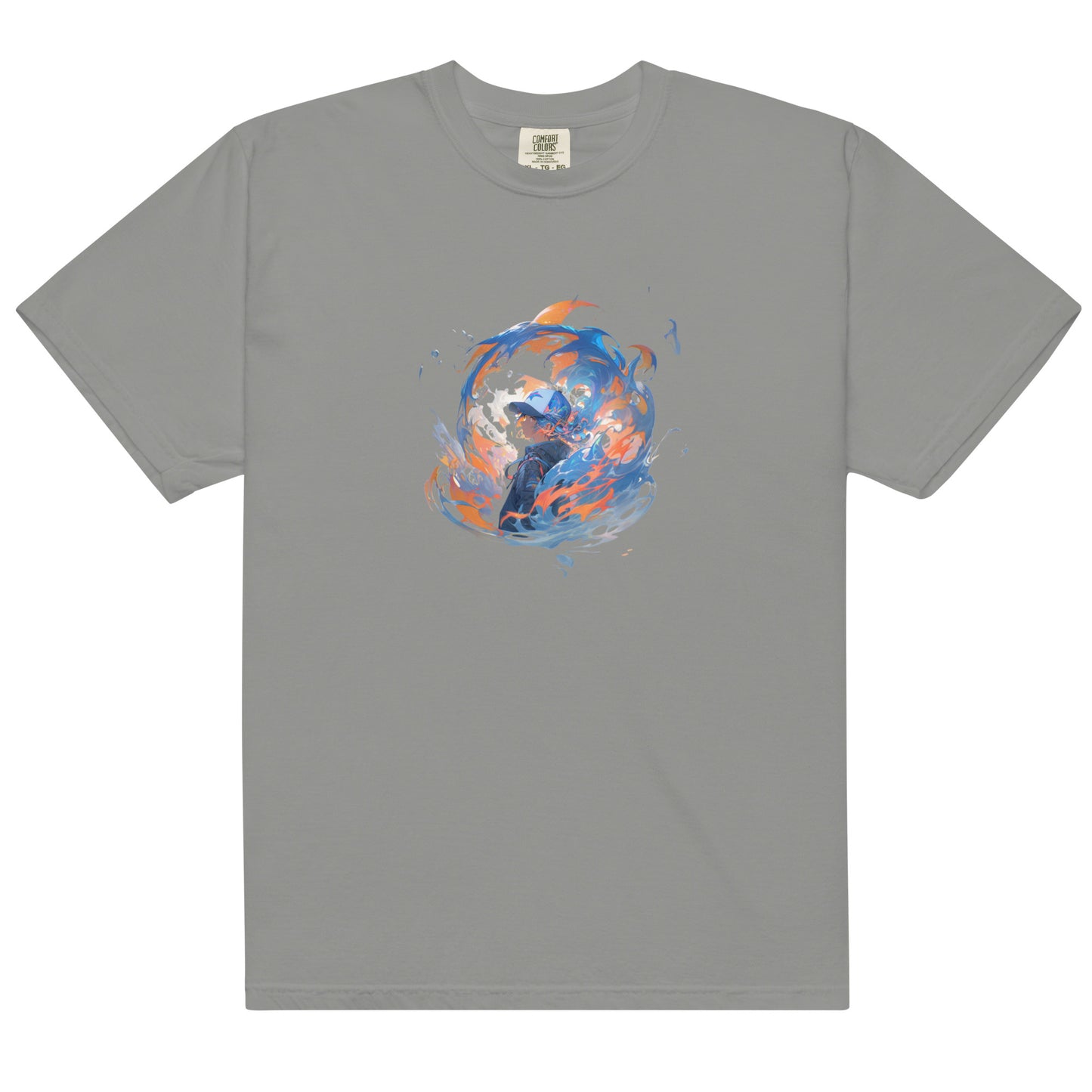 Water Style Flames | Unisex garment-dyed heavyweight t-shirt