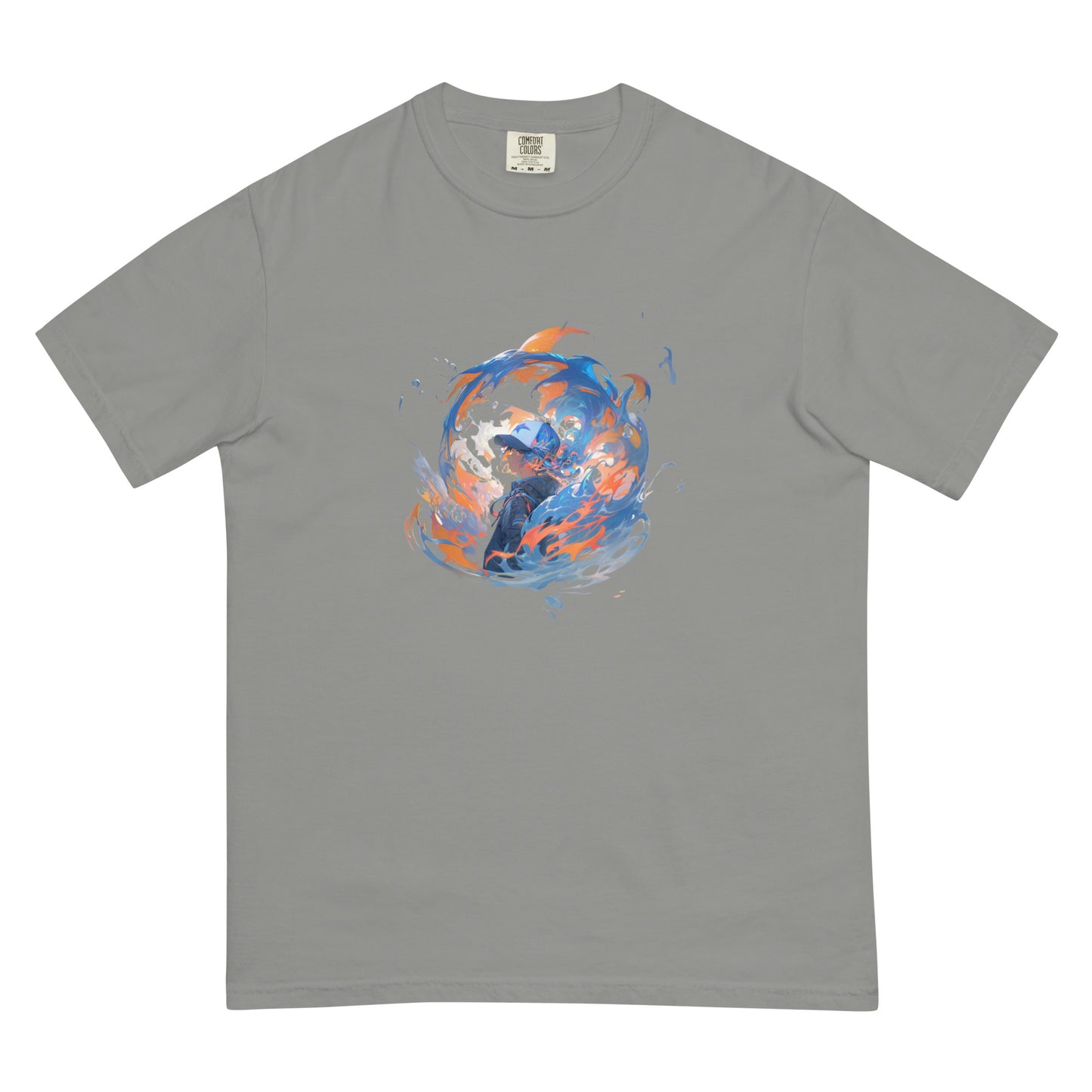 Water Style Flames | Unisex garment-dyed heavyweight t-shirt