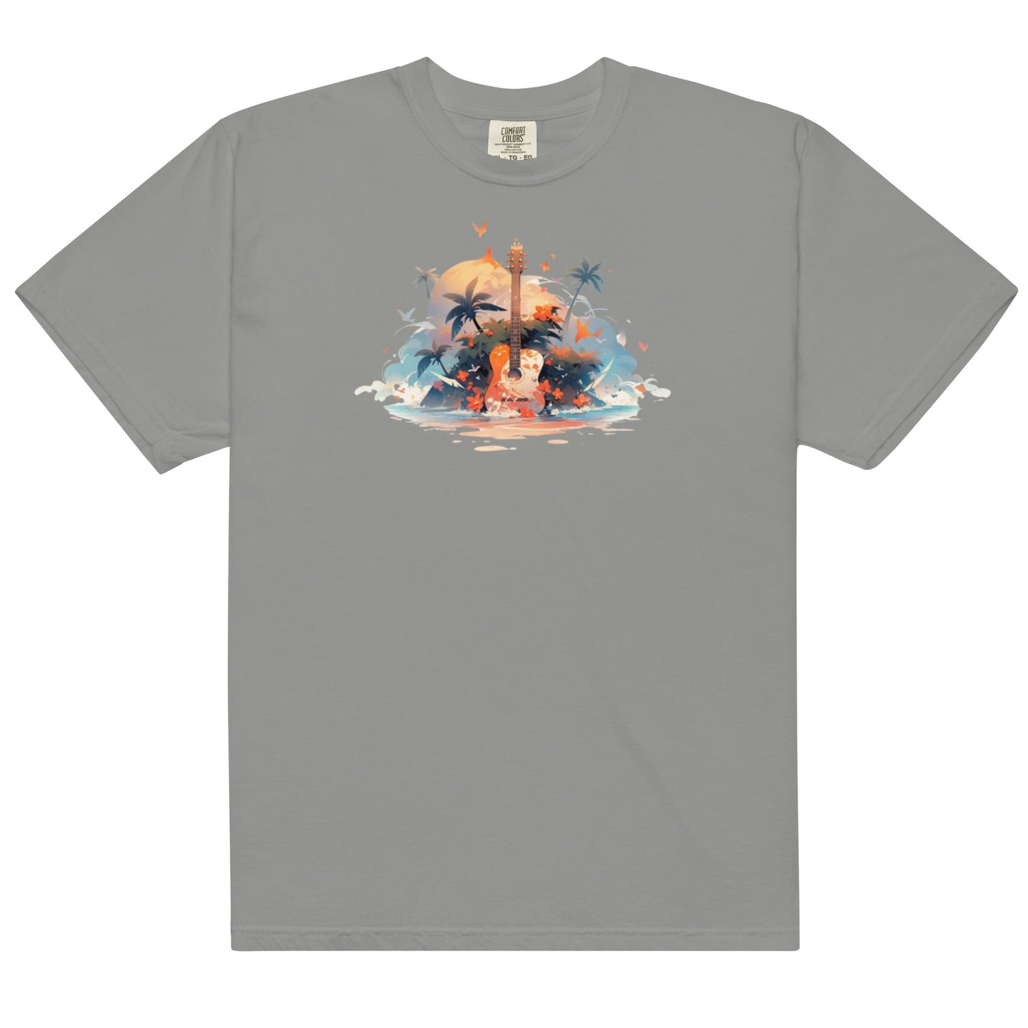 Tropical Guitar | Unisex garment-dyed heavyweight t-shirt