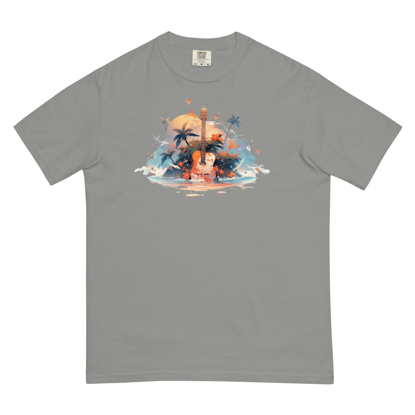 Tropical Guitar | Unisex garment-dyed heavyweight t-shirt