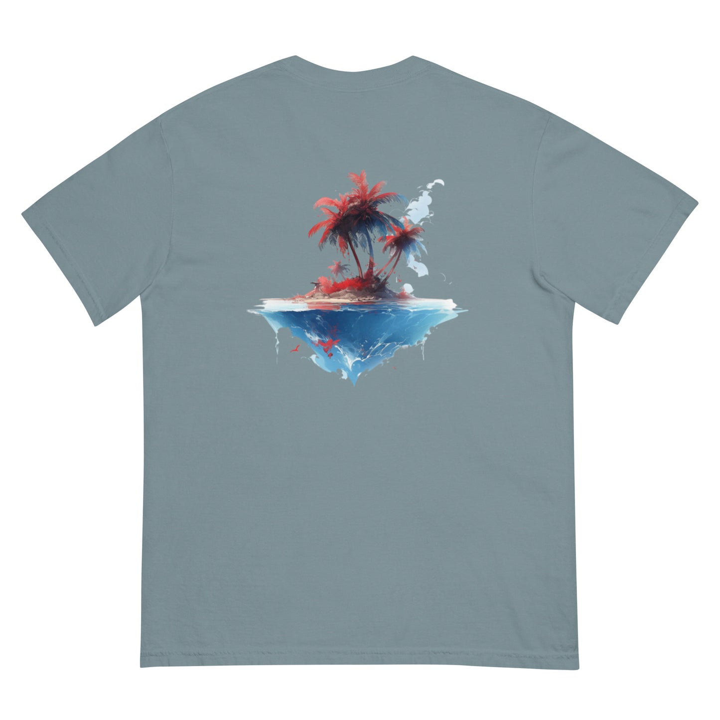 PR Palm Beach Algori Print Logo | Unisex garment-dyed heavyweight t-shirt