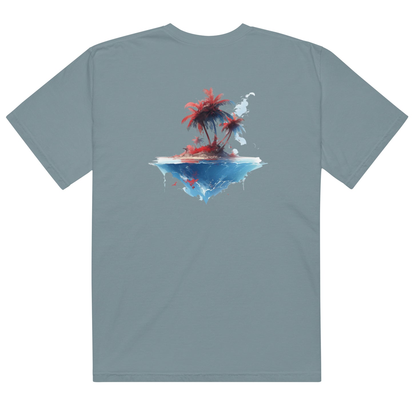 PR Palm Beach Algori Print Logo | Unisex garment-dyed heavyweight t-shirt