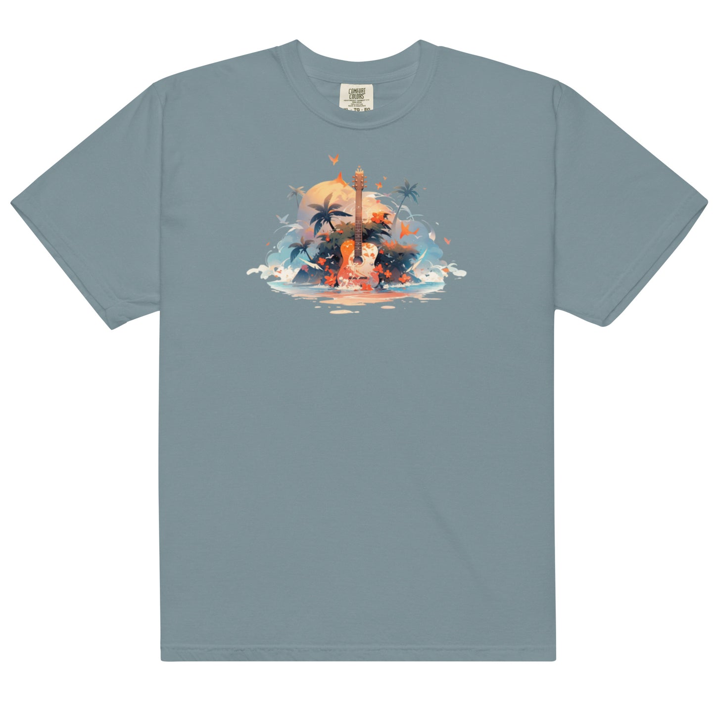 Tropical Guitar | Unisex garment-dyed heavyweight t-shirt