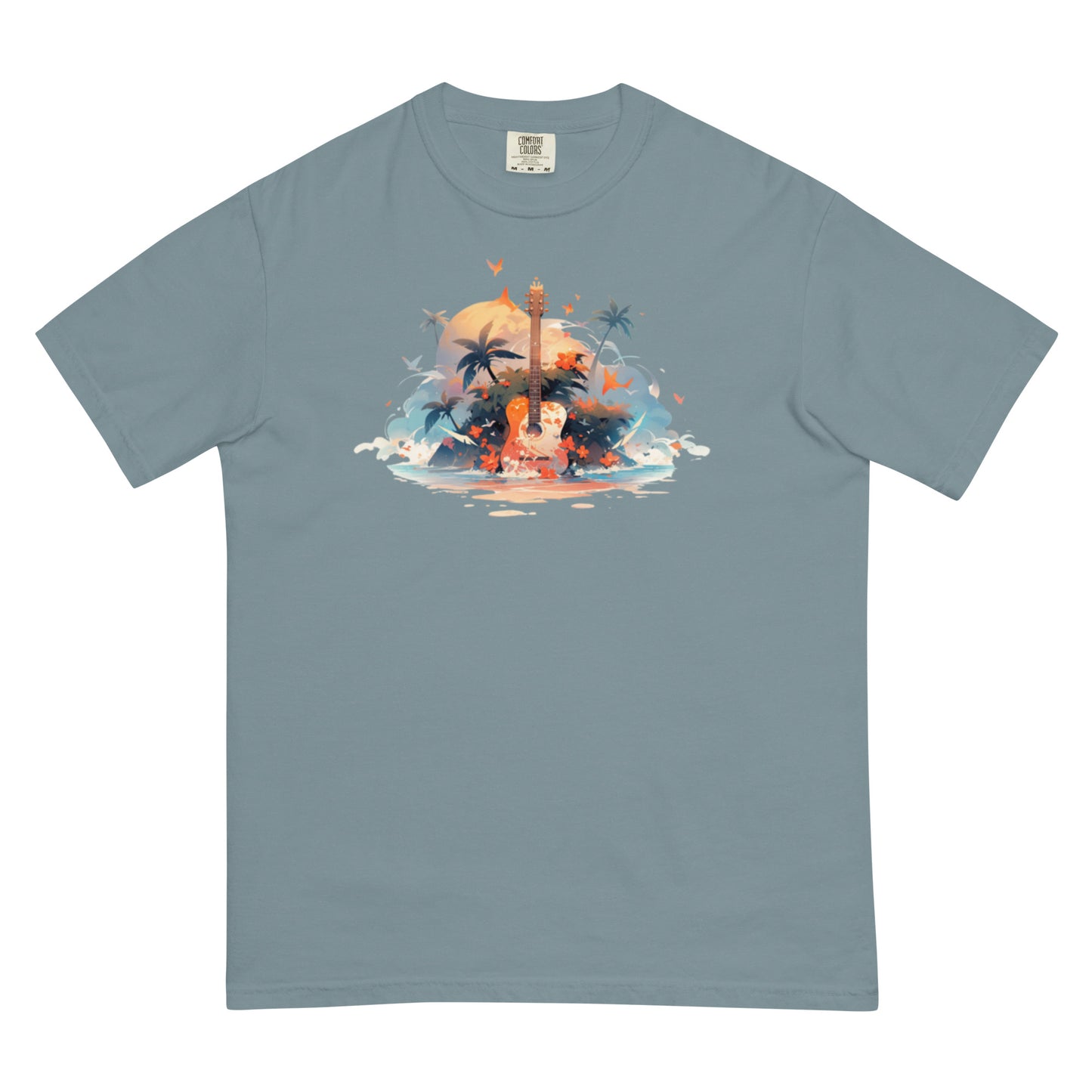 Tropical Guitar | Unisex garment-dyed heavyweight t-shirt