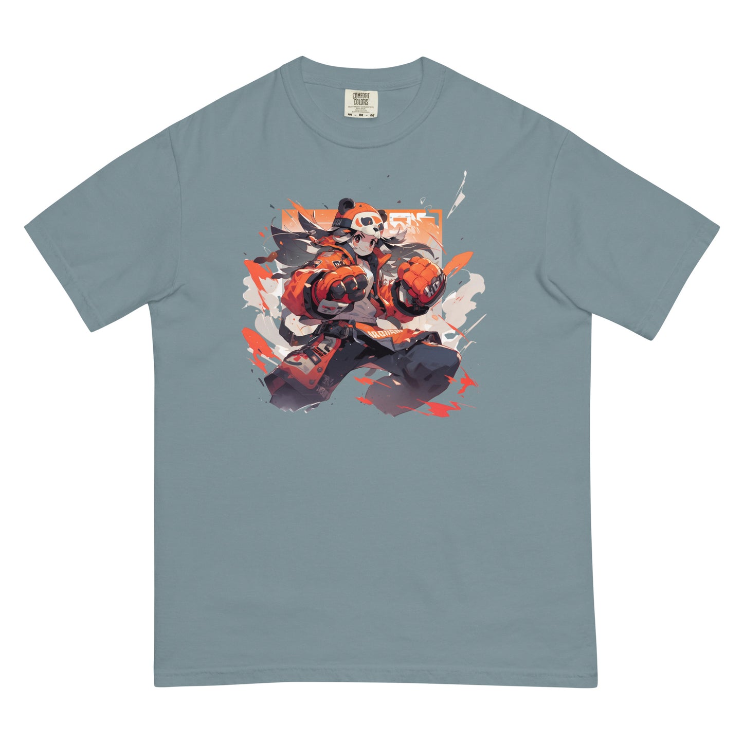 Panda Anime | Unisex garment-dyed heavyweight t-shirt