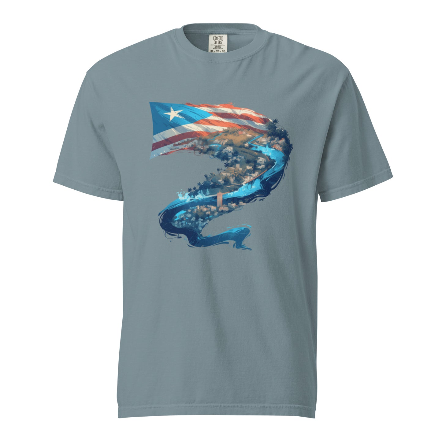 Puerto Rico River || Unisex garment-dyed heavyweight t-shirt