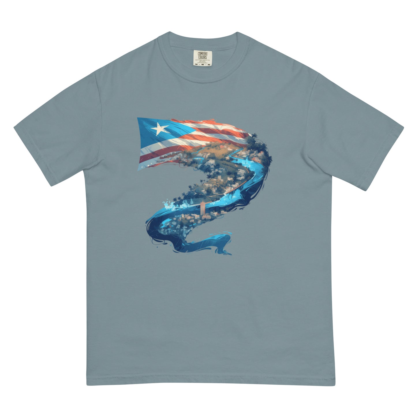 Puerto Rico River || Unisex garment-dyed heavyweight t-shirt