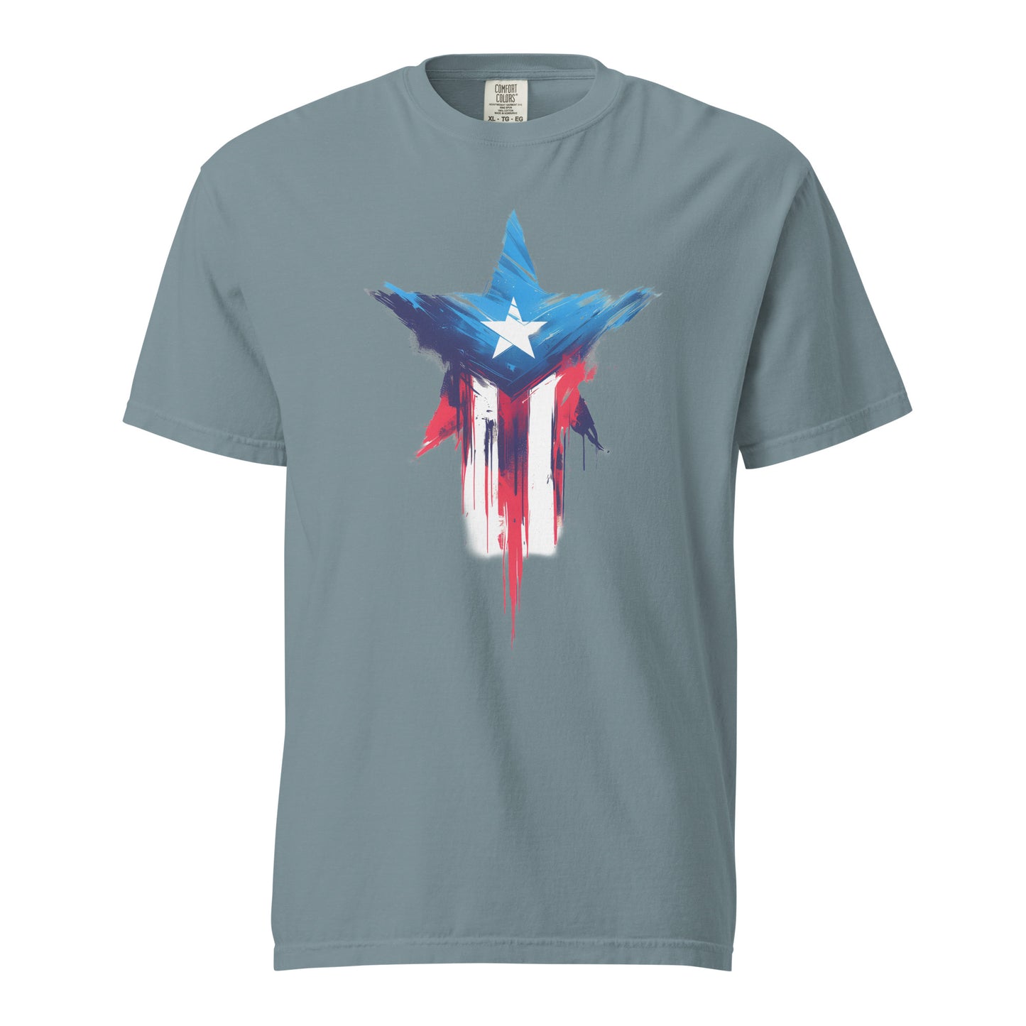 Bandera de PR Estrella || Unisex garment-dyed heavyweight t-shirt