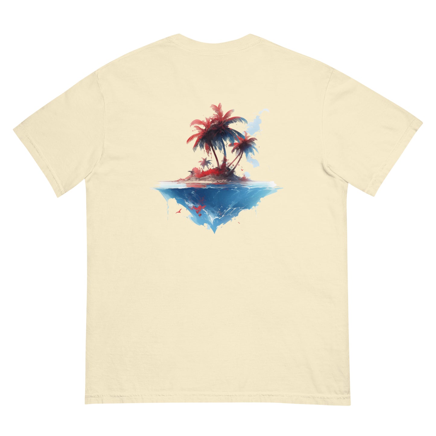 PR Palm Beach Algori Print Logo | Unisex garment-dyed heavyweight t-shirt