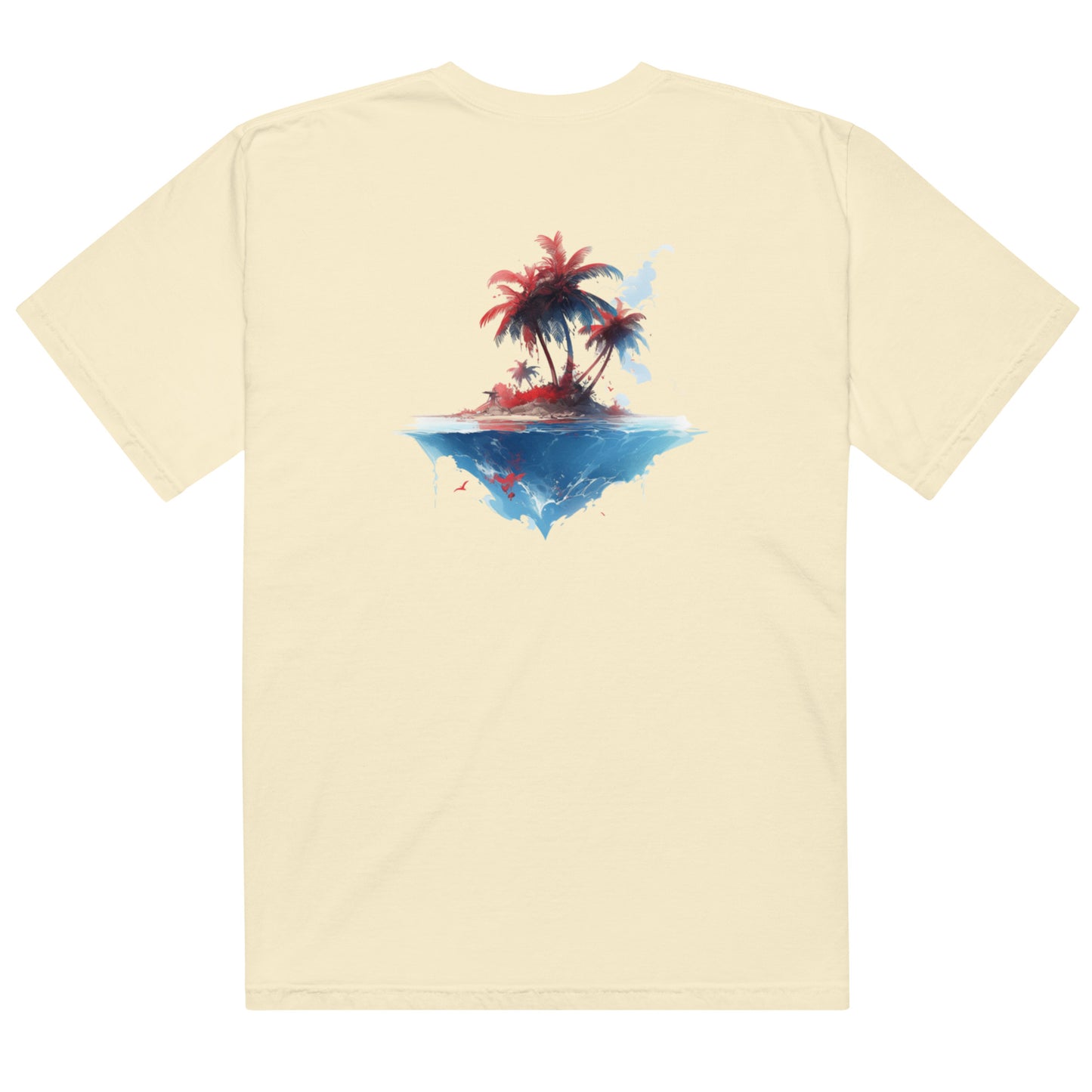 PR Palm Beach Algori Print Logo | Unisex garment-dyed heavyweight t-shirt