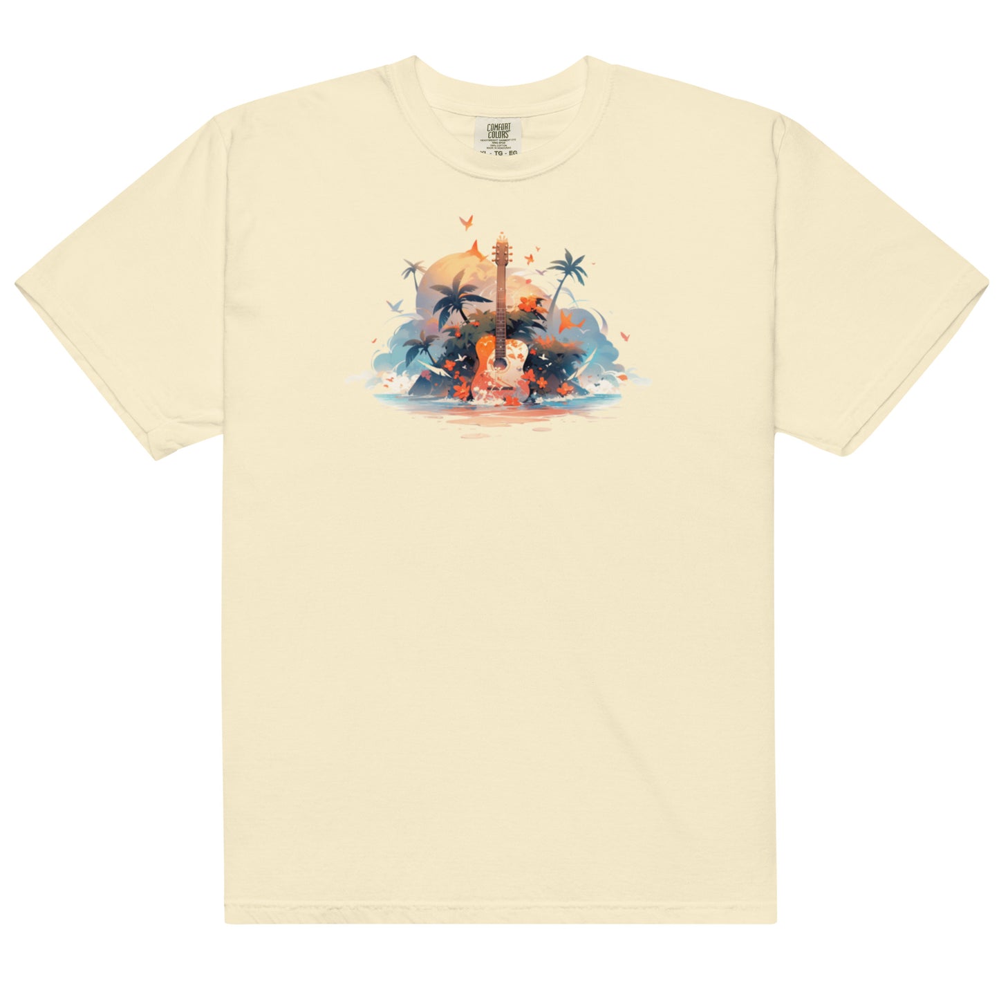 Tropical Guitar | Unisex garment-dyed heavyweight t-shirt