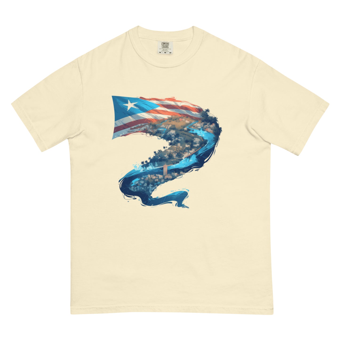 Puerto Rico River || Unisex garment-dyed heavyweight t-shirt