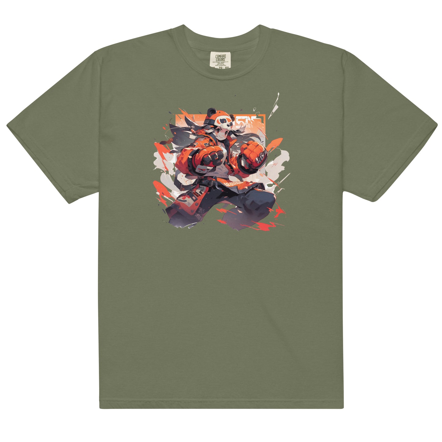 Panda Anime | Unisex garment-dyed heavyweight t-shirt