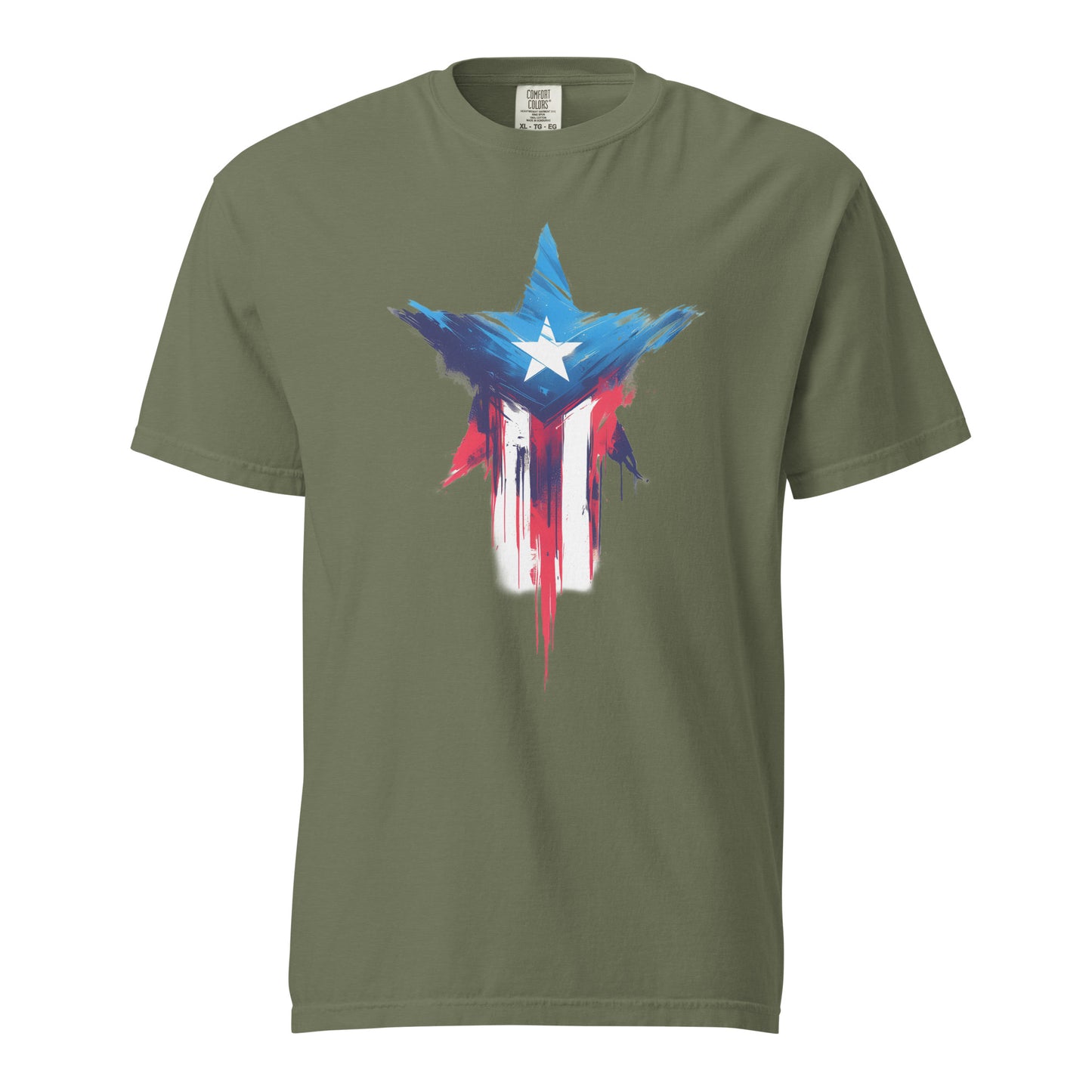 Bandera de PR Estrella || Unisex garment-dyed heavyweight t-shirt