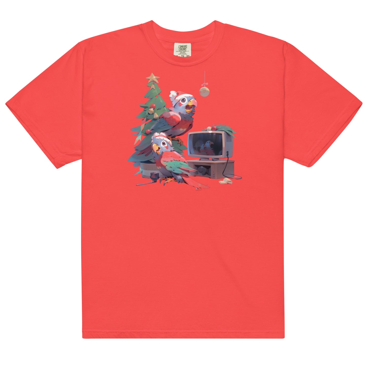 Cotorra Navideña #4 | Unisex garment-dyed heavyweight t-shirt