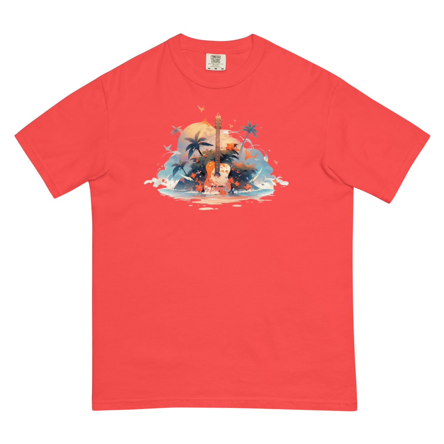 Tropical Guitar | Unisex garment-dyed heavyweight t-shirt