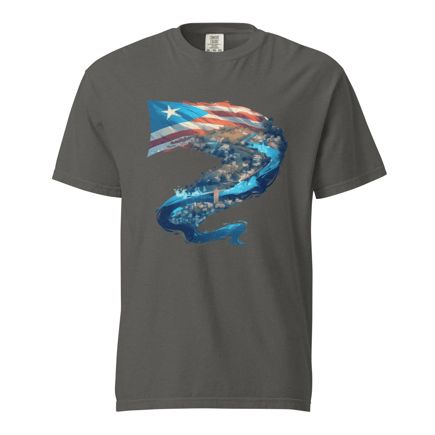 Puerto Rico River || Unisex garment-dyed heavyweight t-shirt