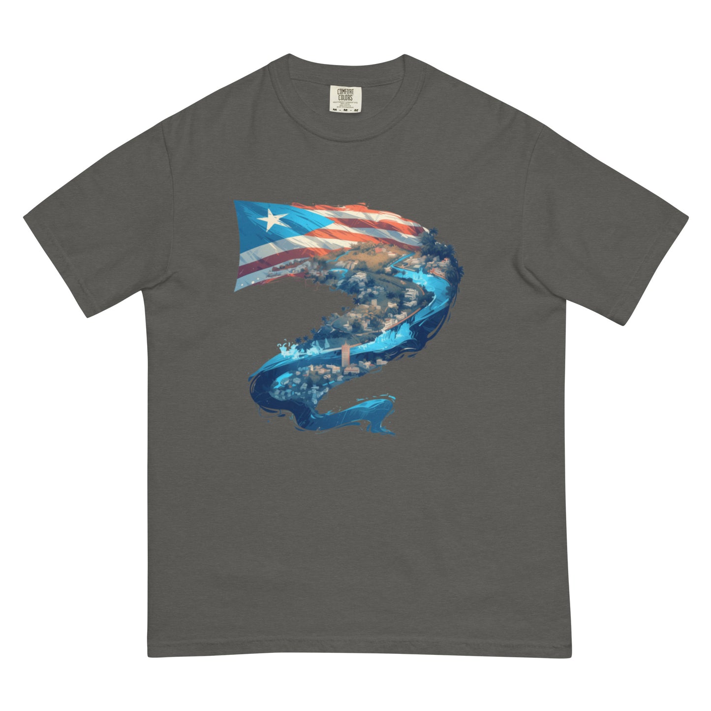 Puerto Rico River || Unisex garment-dyed heavyweight t-shirt