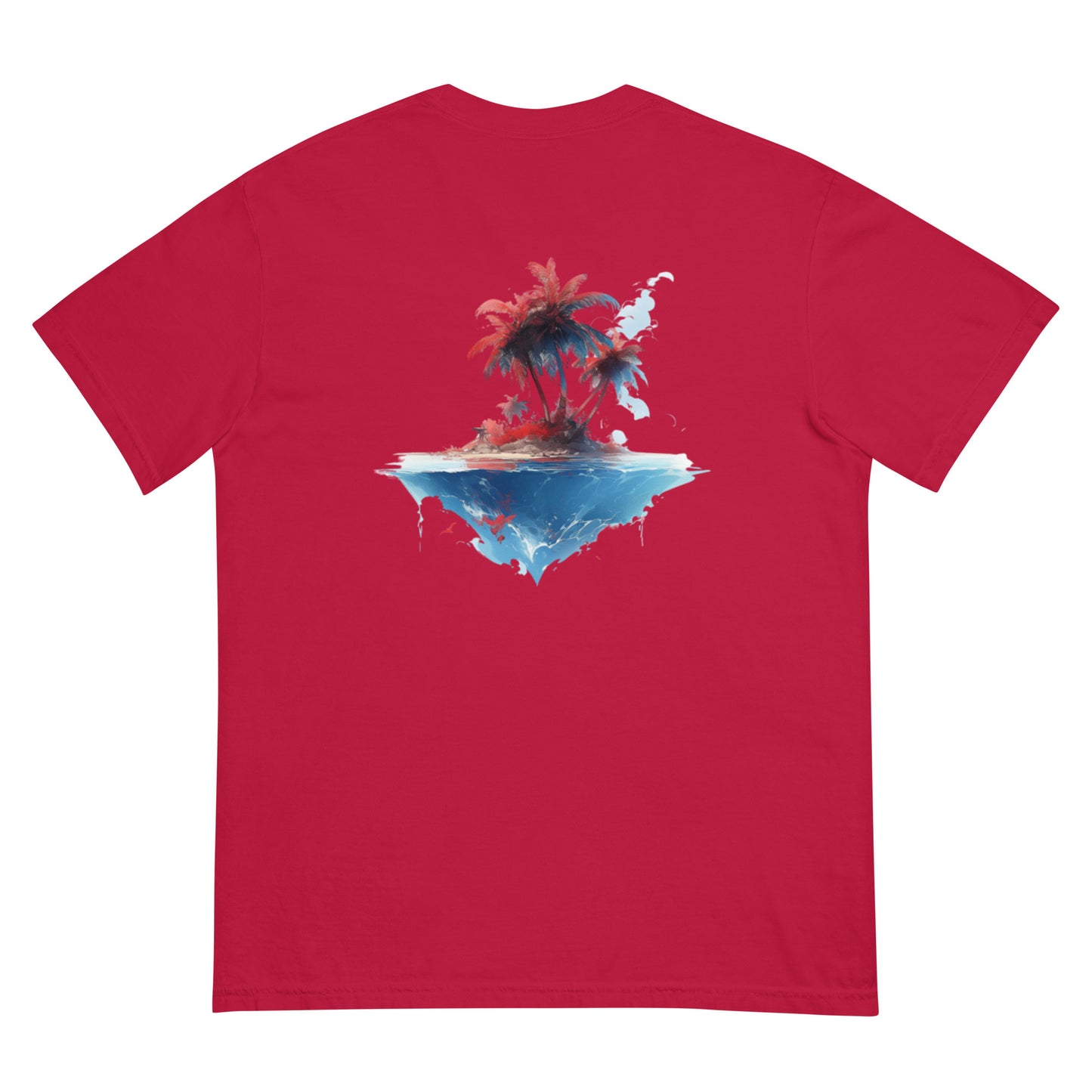 PR Palm Beach Algori Print Logo | Unisex garment-dyed heavyweight t-shirt
