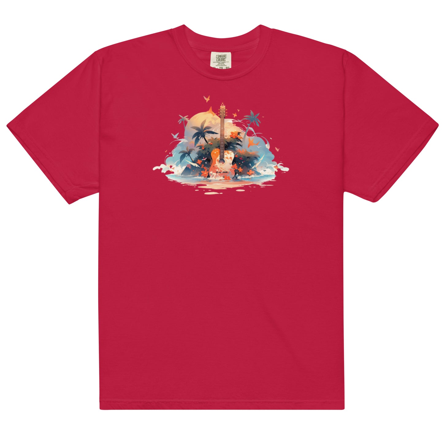 Tropical Guitar | Unisex garment-dyed heavyweight t-shirt