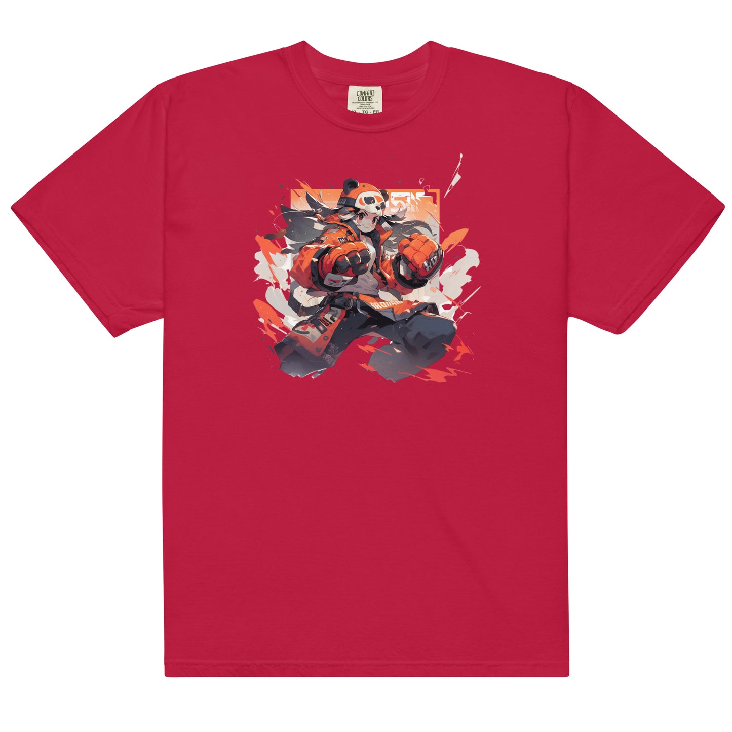 Panda Anime | Unisex garment-dyed heavyweight t-shirt