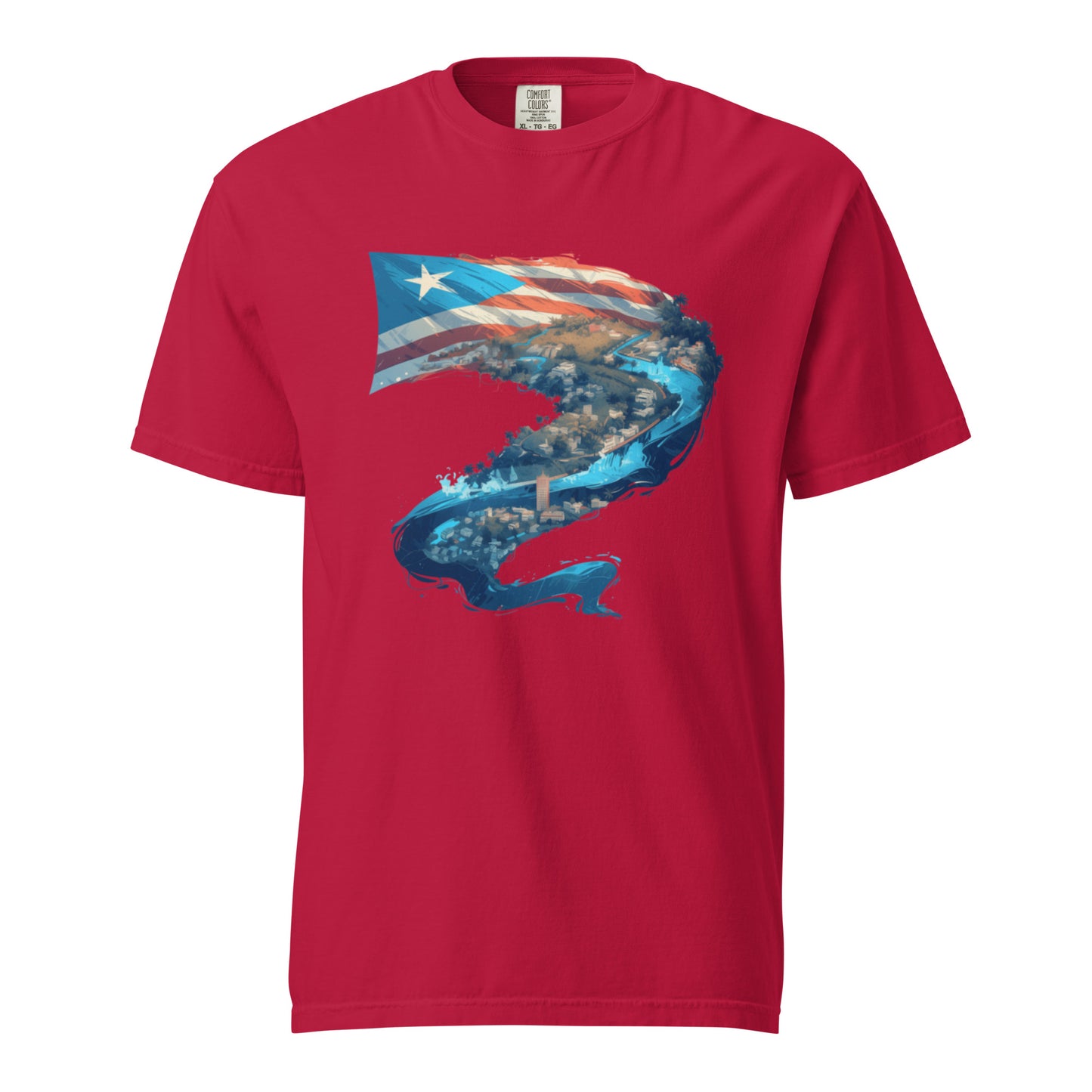 Puerto Rico River || Unisex garment-dyed heavyweight t-shirt