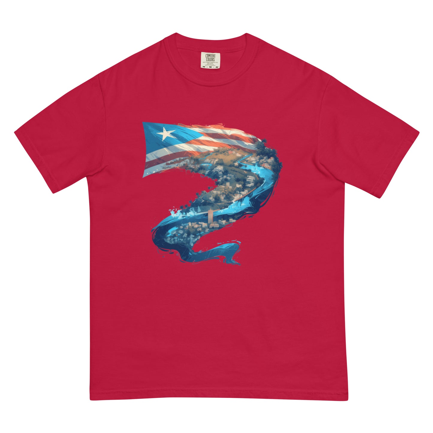 Puerto Rico River || Unisex garment-dyed heavyweight t-shirt