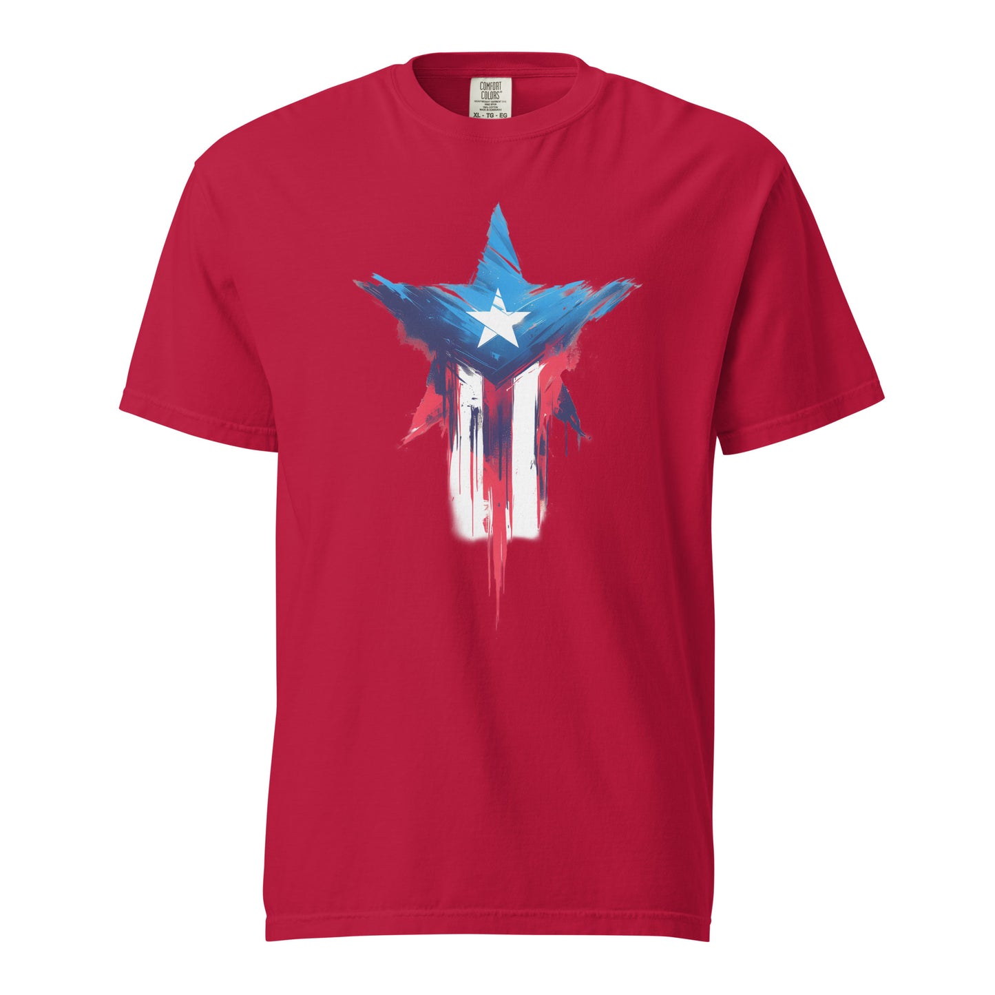 Bandera de PR Estrella || Unisex garment-dyed heavyweight t-shirt