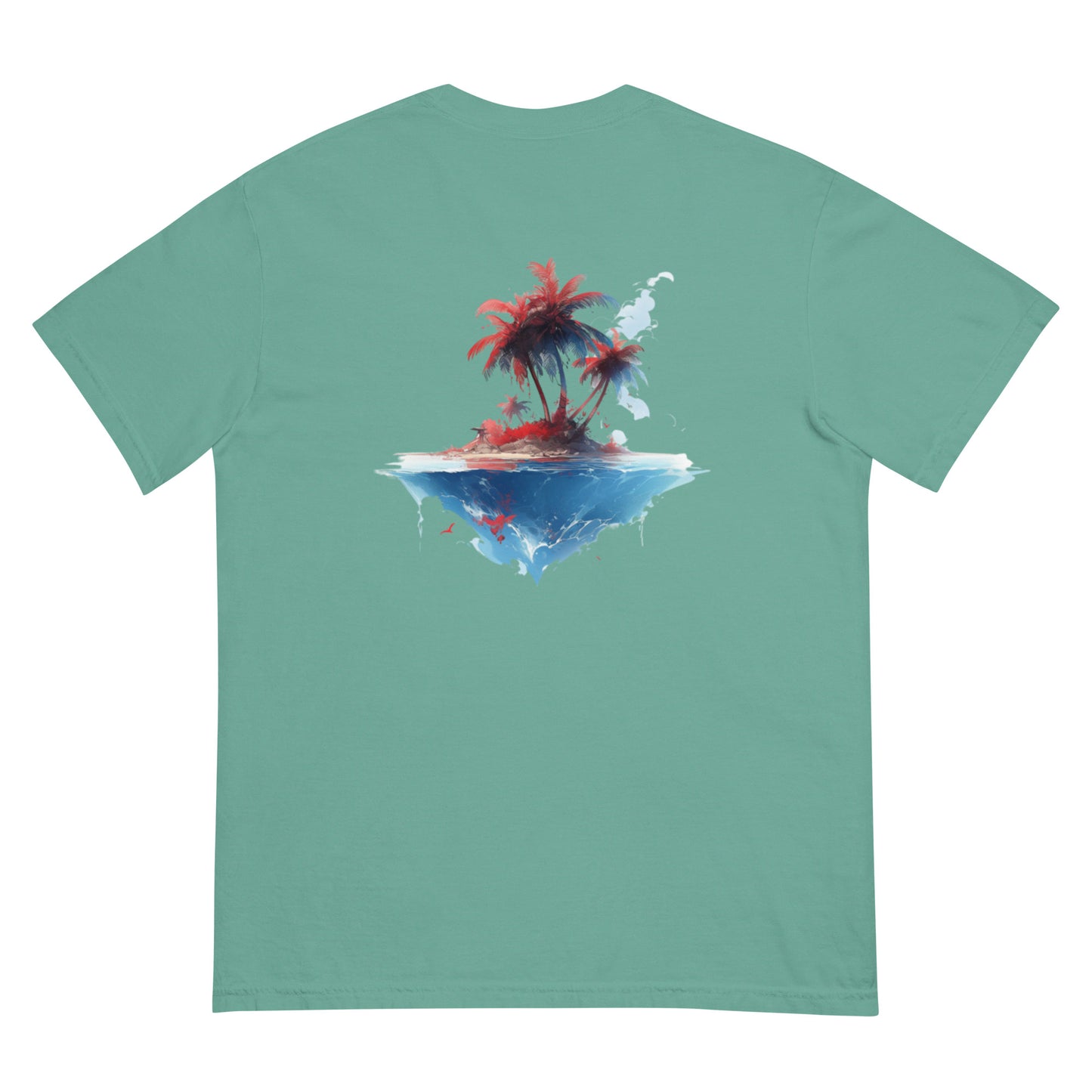 PR Palm Beach Algori Print Logo | Unisex garment-dyed heavyweight t-shirt