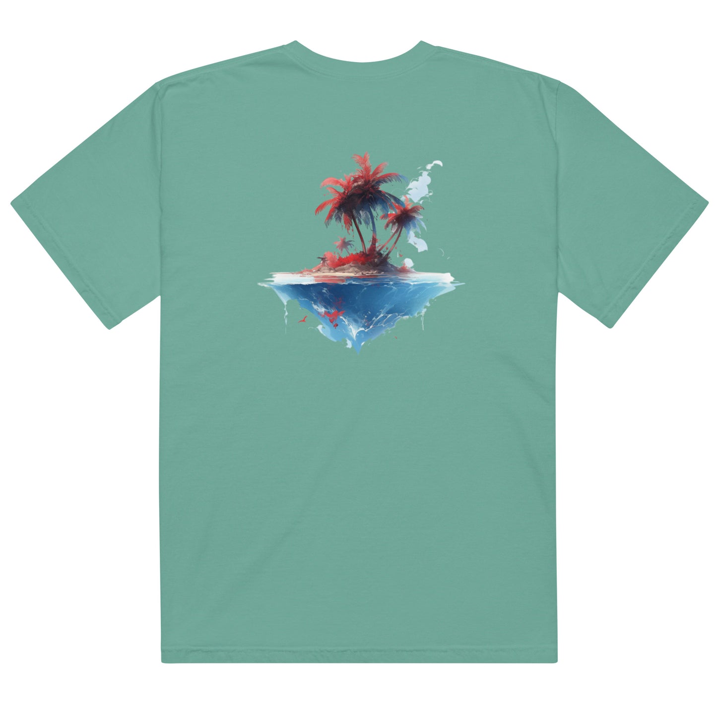 PR Palm Beach Algori Print Logo | Unisex garment-dyed heavyweight t-shirt