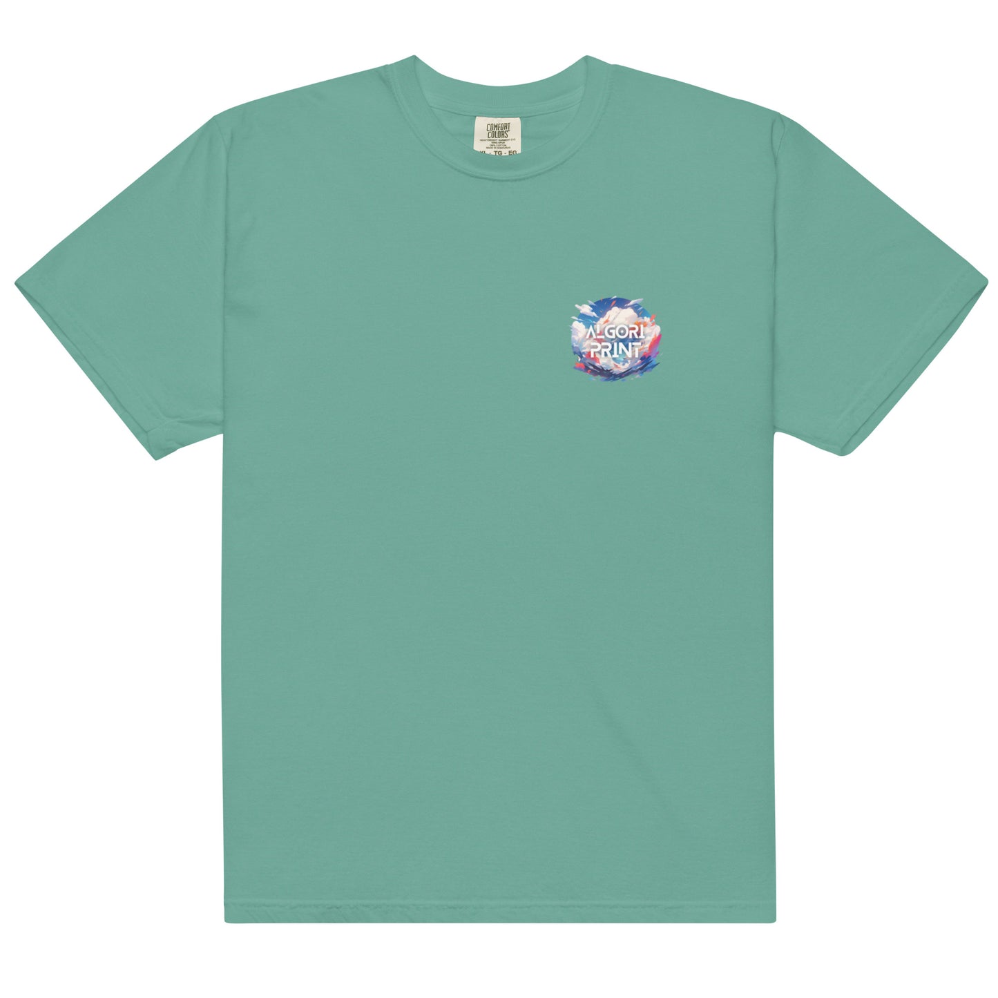 PR Palm Beach Algori Print Logo | Unisex garment-dyed heavyweight t-shirt