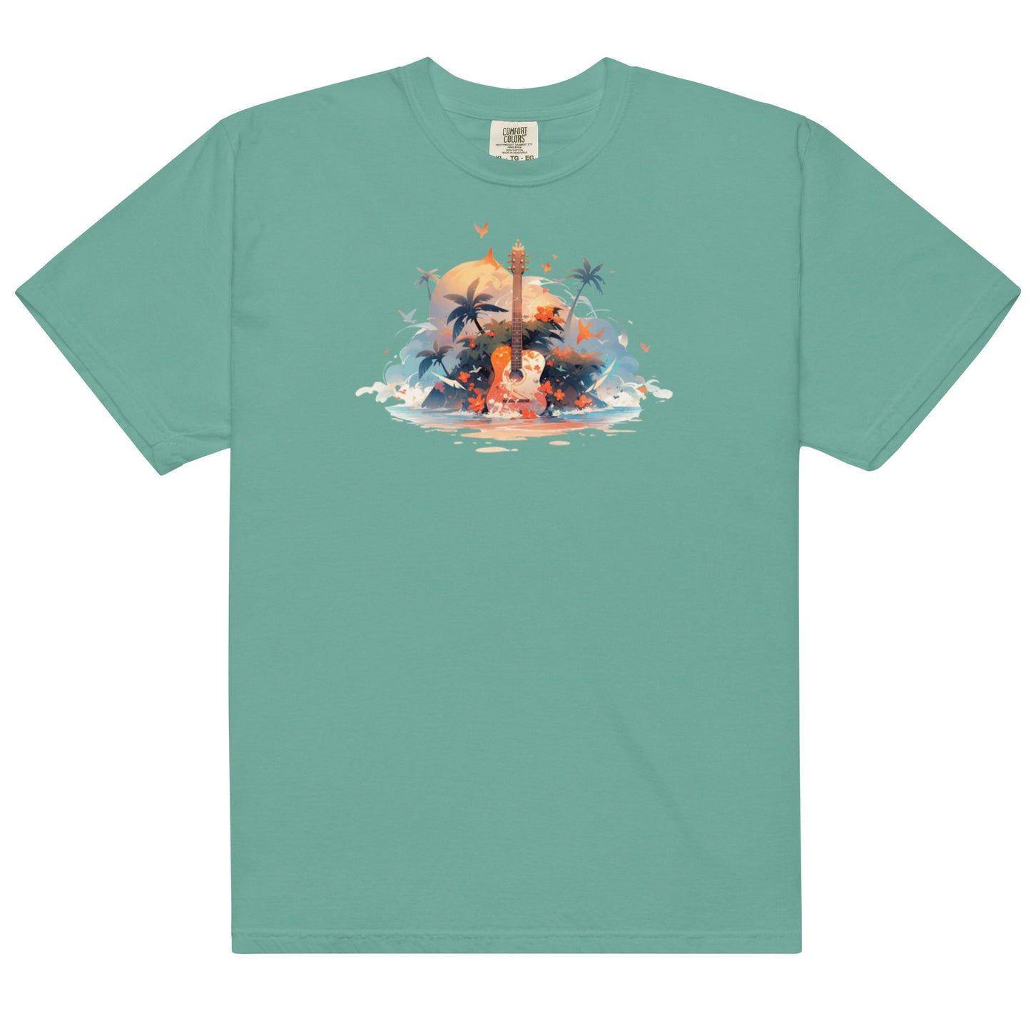 Tropical Guitar | Unisex garment-dyed heavyweight t-shirt