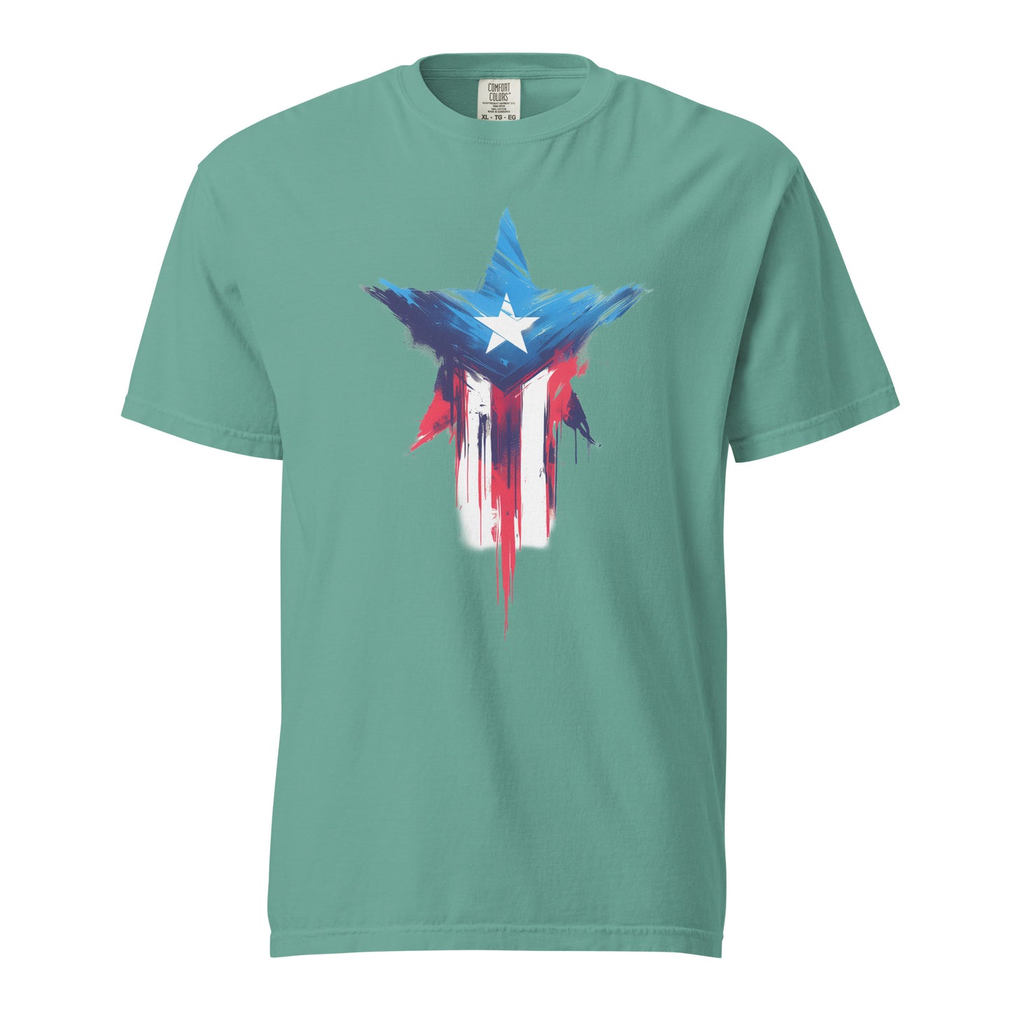 Bandera de PR Estrella || Unisex garment-dyed heavyweight t-shirt