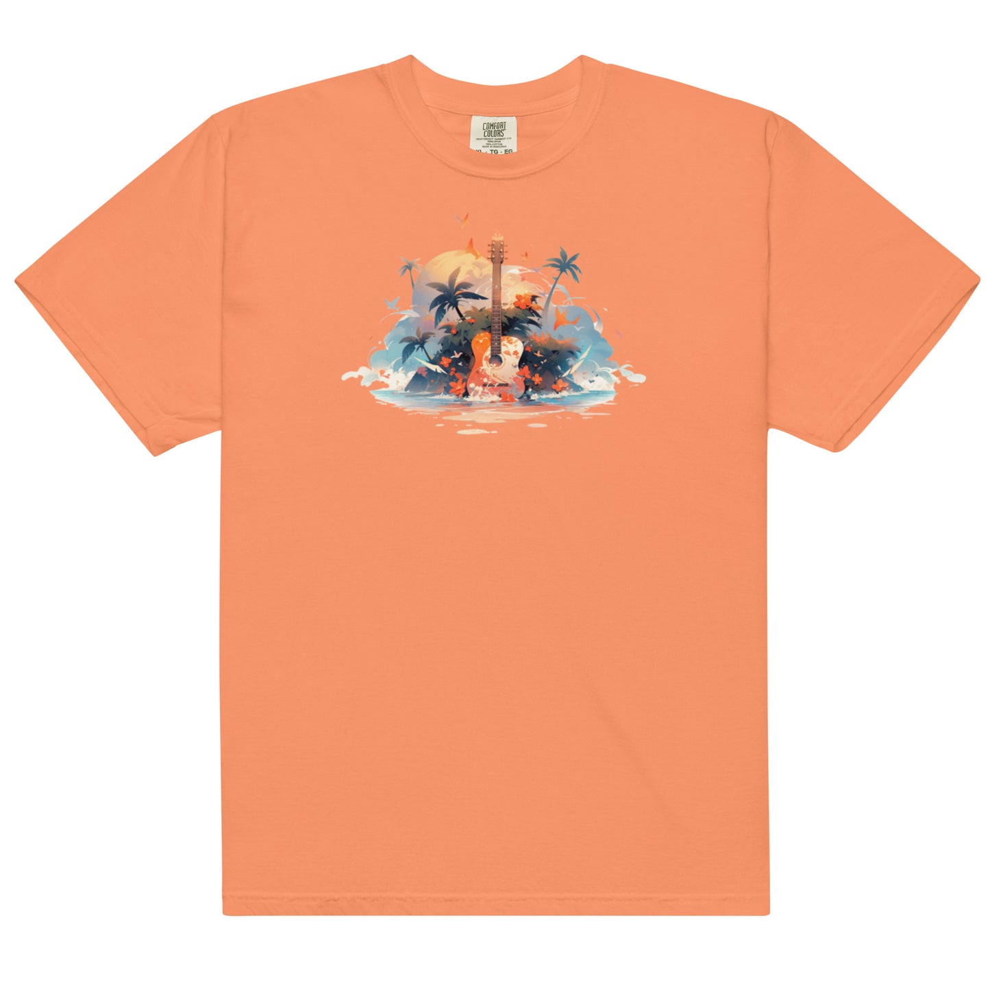 Tropical Guitar | Unisex garment-dyed heavyweight t-shirt